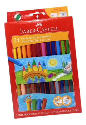 Creyones Borrables Faber Castell 24 Col