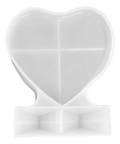 Molde corazon silicona violett 23,5x22,5x3,5 cm