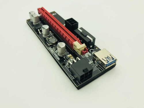 Imagen 4 de 5 de Riser Pcie 1x A 16x Con Cable Usb 3.0 Ver009s Mineria