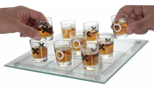 Jogo da Velha com Copos de Tequila Shot - Gorila Clube