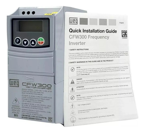 Inversor Frequência Weg Cfw300 0,5cv 2,6a Cfw300a02p6s2nb20