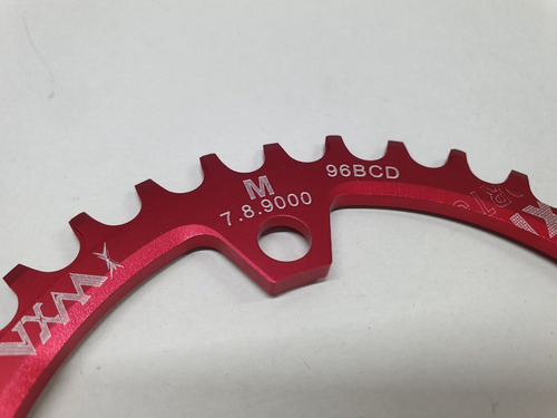 Mono Plato Monoplato Chainring Aluminio 32t 96bcd Bcd Rojo