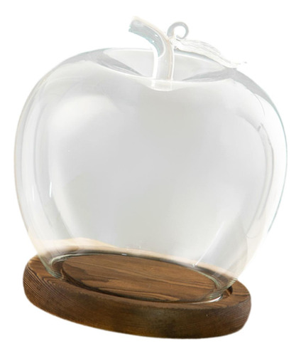 Tarro Con Forma De Cúpula De Vidrio Transparente Con Base De