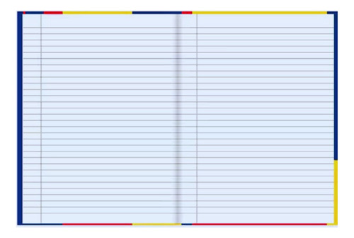 Caderno Infantil Escolar Time Barcelona 80 Folhas Capa Dura Cor Azul