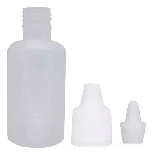 10 Frascos Contas Gotas De Plástico Com Tampa Lacre 5ml