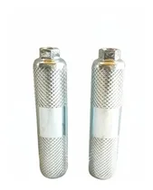 Comprar Pedalines Trasero Para Bicicletas Color Cromado 11cm !works!