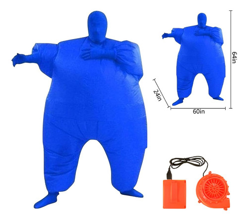 Disfraz Inflable De Cuerpo Entero Para Cosplay, Color Azul B