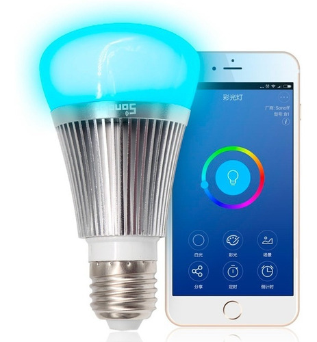 Bombillo Inteligente Luz Blanca Colores Rgb Dimmer Sonoff B1