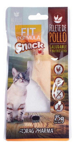 Fit Formula Snack Para Gatos Sabor Filete Pollo 25gr L&h