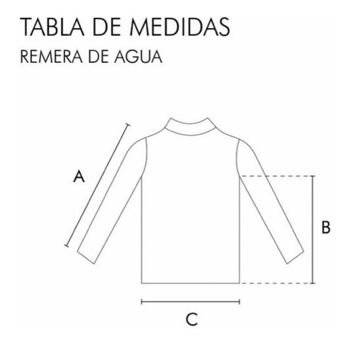 Remera De Agua Niños Güima Isabel