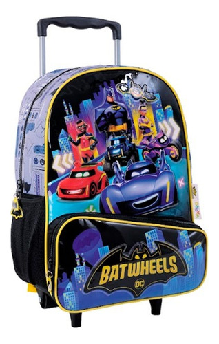 Batman Mochila Batwheels Dc 16 PuLG Con Carro Escolar
