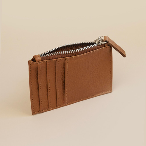 Mini Billetera Tarjetero Cuero 100% Genuino Suela