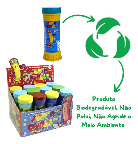 Bolhas De Sabão 50ml Diversão Ideal Festas E Lembrancinhas