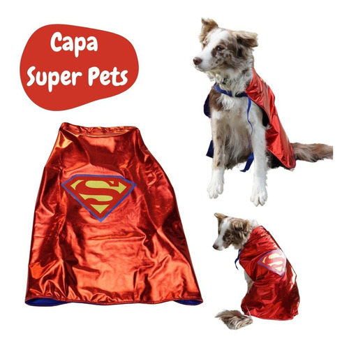 Capa Disfraz Perro O Gato Super Héroes Súper Pets Talla 2