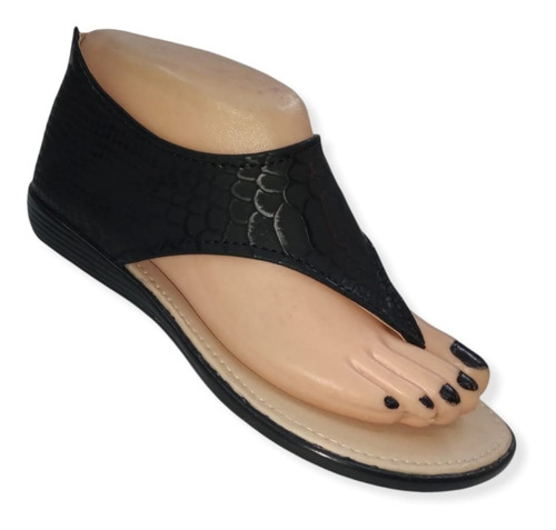Imagen 2 de 5 de Huarache Cerrado Animal Víbora Con Talon Sandalia Muy Cómoda