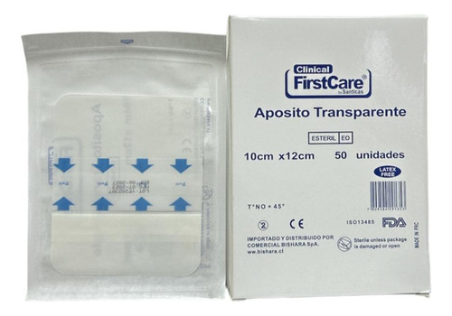 Aposito Transparente 10x12 Firstcare - Caja 50 Uds