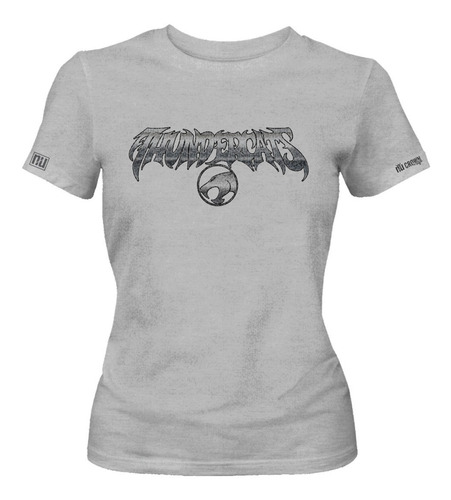 Camiseta Thundercats Logo Plateado Anime Serie Mujer Ikgd