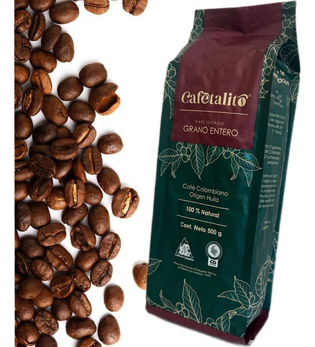 Café de Especialidad Colombiano Cafetalito Grano Entero 500gr