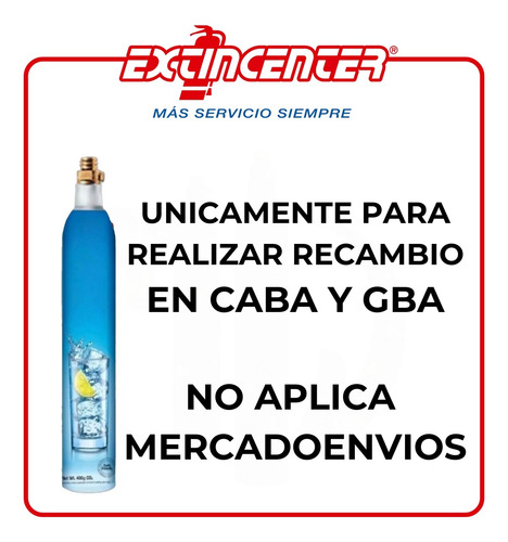 Recambio Soda Co2 Rosca Celeste Rosa Presión cilindro Gas