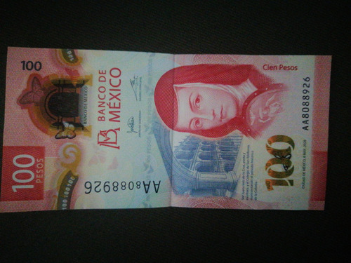 Billete 100 Pesos Mexicanos Serie Aa