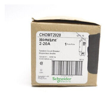 Schneider Electric Chomt2020 120-240v 2-20a (pkg Of 10) Nsmp