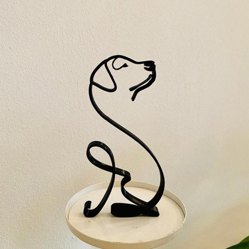 Escultura De Arte Estatua 16,9x8,6 Cm Negro 16,9x8,6 Cm