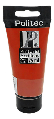 Pintura Acrilica Politec Serie 3000 Tubo Colores A Escoger Color Rojo 3014