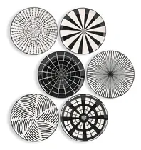 Comprar Ahx Juego De Placas Negras De 8 Pulgadas Placas De Ensalada