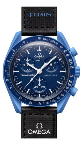 Relógio Omega X Swatch Bioceramic Mission To Neptune So33n10