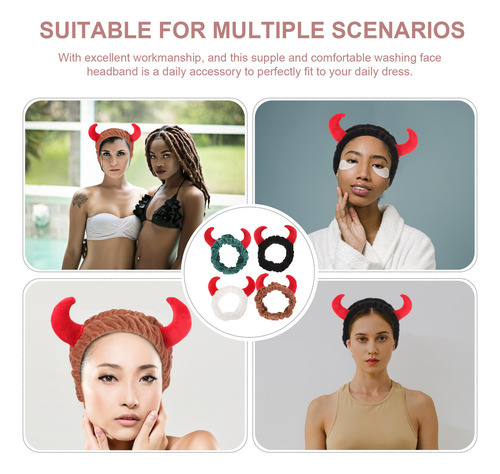 Diadema De Maquillaje Con Forma De Cuerno Para Mujer, Para L