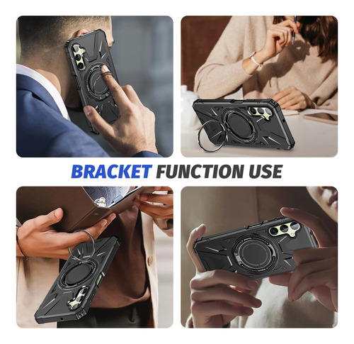 Funda Con Soporte De Protección Resistente For Samsung