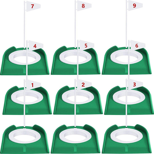 9 Copas Y Banderas Para Golf, Suministros Para Copas De