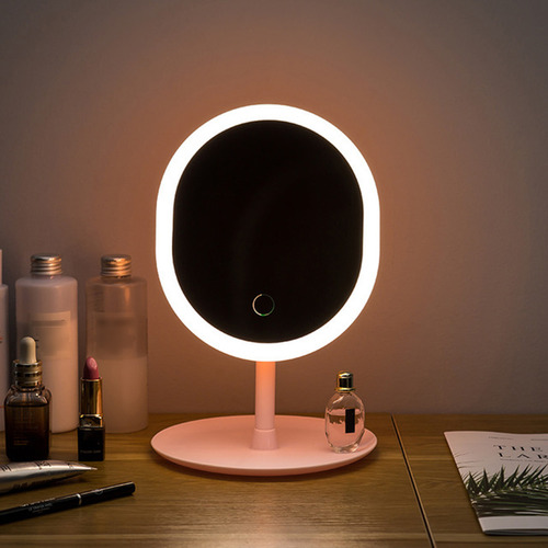 Espejo De Maquillaje Recargable Con Lámpara Para Dormitorios