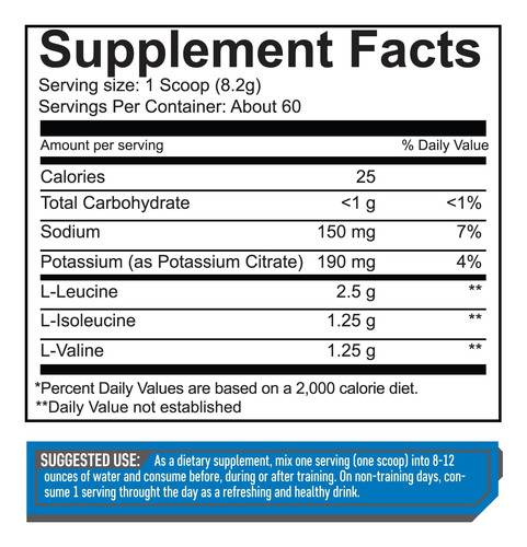 Giant Sports Performance Bcaa Aminos 2:1:1 495g | 60 Srv |