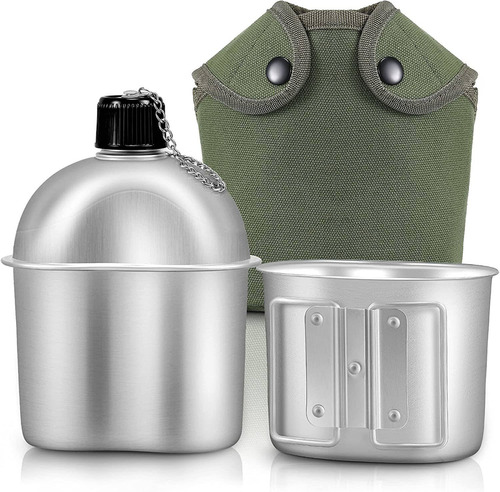Cantimplora De Aluminio Honeydak, 946ml, Con Bolsa