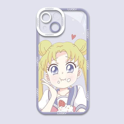 Funda De Teléfono Sailor Moon Girl, 1 Unidad, Carcasa Transp