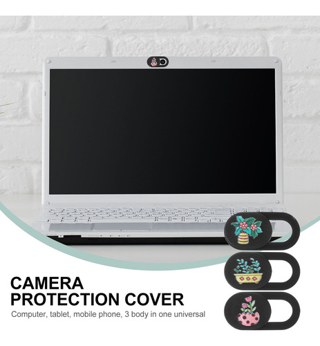 3 Peças De Capas De Webcam Em Estilo Vegetal, Capas Anti-pee