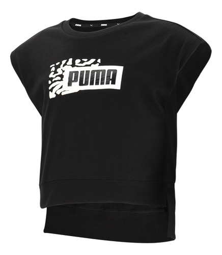 Remera Puma Alpha Style Niña En Negro | Dexter