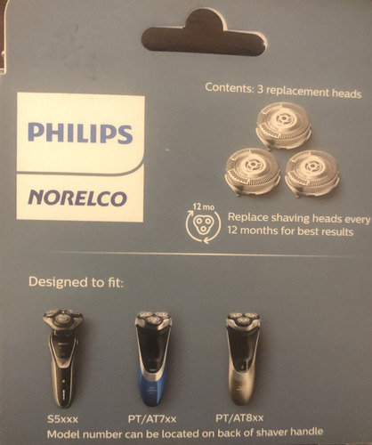 Imagen 3 de 4 de Cuchillas Repuesto Original Afeitador Philips Hq8 Norelco