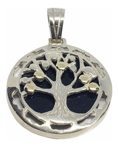 Dije Plata Combinado En Oro Duble- Arbol De La Vida Fr01-22d