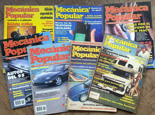 Revista Mecanica Popular Antiguas - Lote De 7