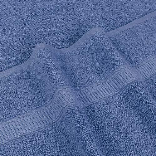Toalla De Baño Paquete Con 2 Piezas De Algodon Color Azul