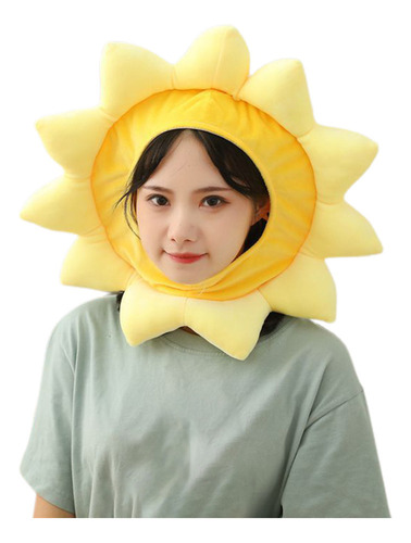 Gorro De Peluche Con Forma De Girasol, Divertido Juguete De