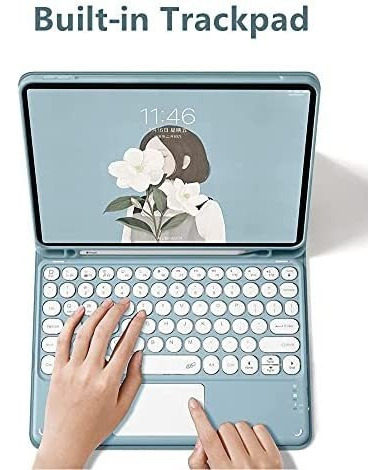 Capa Com Teclado E Mouse Para Samsung Galaxy Tab S6 Lite