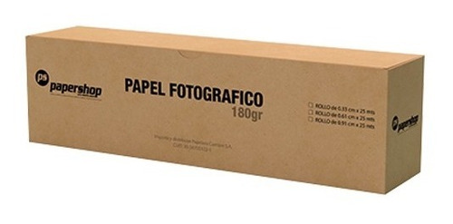 Rollo Papel Fotografico Fotocabina 61x25 Mt 180gr Brillante 