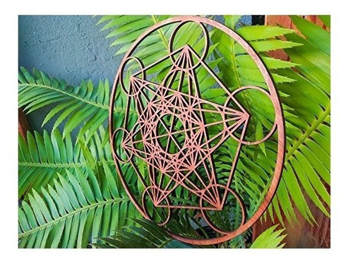 12 Cubo De Metatrón, La Pared De Madera Decoración Art Hang