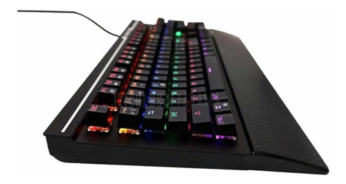 Teclado As-808 Con Letra Ñ Gamer Mecánico Retroiluminado