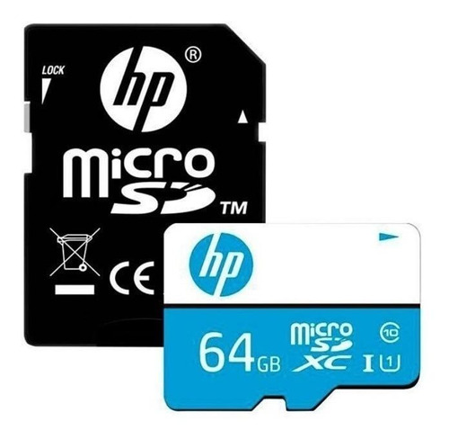 Cartão de memória HP HFUD064-1U1BA com adaptador SD 64GB