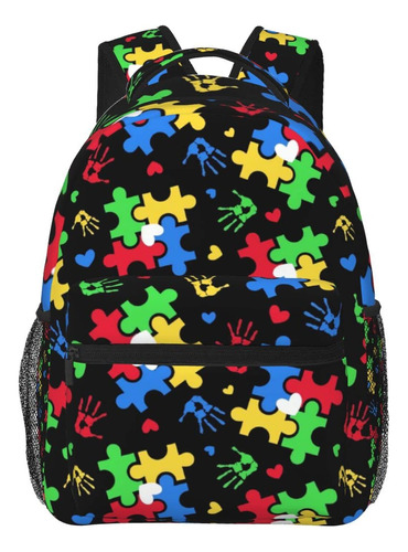 Qurdtt Mochila Concientizacion Autismo Escolar Para Viaje 05