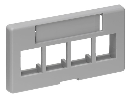 Leviton 49910-se4 4-port Quickport Modular Muebles Embellec